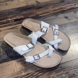Sugar white sandals size 8